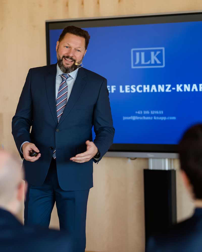 Josef Leschanz-Knapp hält Keynote